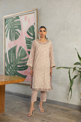 DA-2225 LIGHT PINK EMBROIDERED KURTA WITH TROUSER